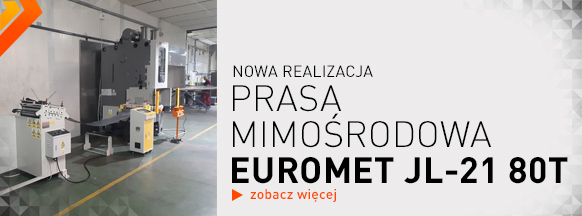 prasa mimośrodowa EUROMET JL-21 80T z rozwijakiem i prostowarką UL500B